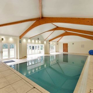 indoor pool for party
