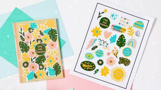 How to make stickers with Cricut, a photo of some sticker sheets