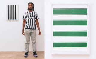 Left: Juventus FC; Right: Celtic FC, as featured in Paintings League, by Max Siedentopf, published by Hatje Cantz