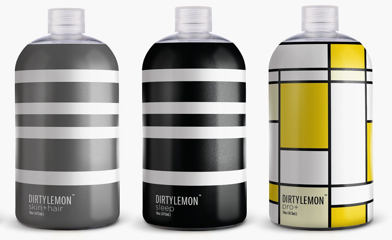 Dirty Lemon beverage bottles