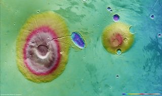 Martian volcanoes