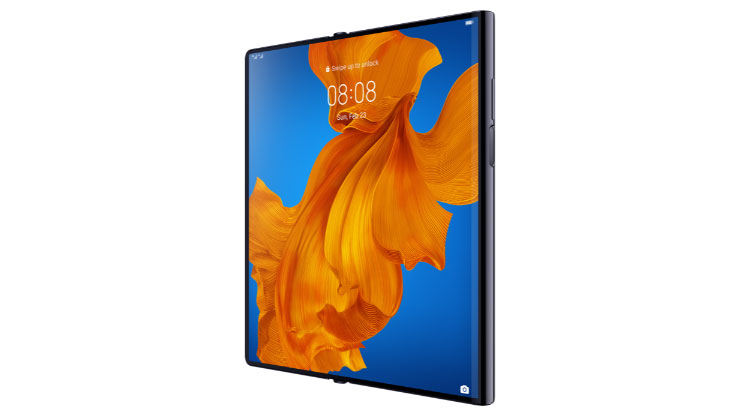 Huawei Mate Xs auf weißem Hintergrund