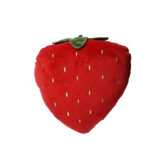 A strawberry shaped pillow