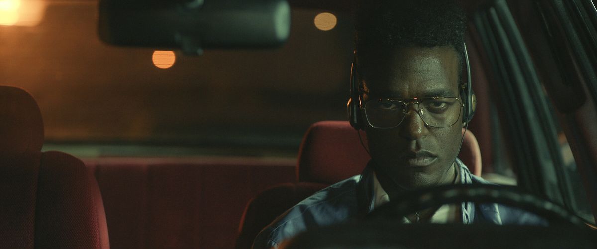 Luke James as Edmund with glasses in first-look images for THEM: The Scare
