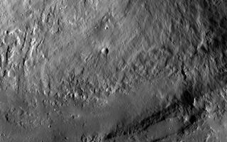 Wall and Terrace at Marcia Crater
