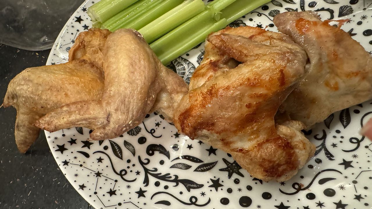 Chicken cooked in the Ninja Double Stack air fryer