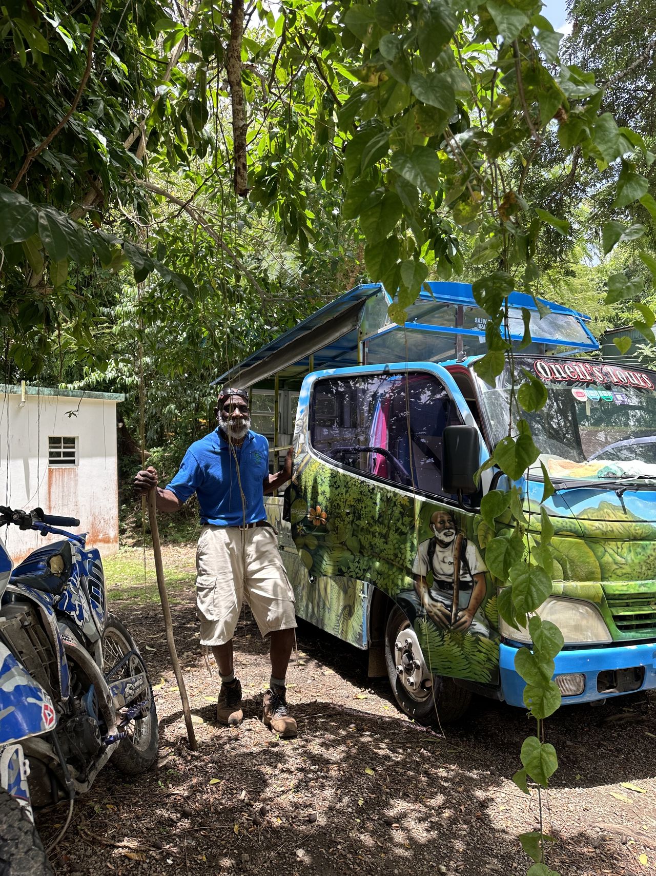 Our rainforest tour guide O&rsquo;Neil Mulraine