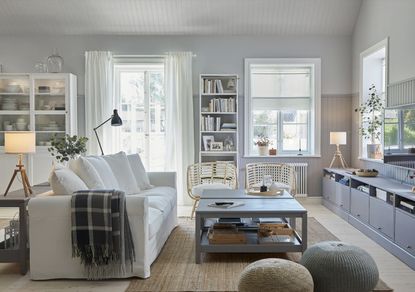 Swedish death cleaning:: Ikea living room storage ideas