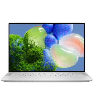 A Dell XPS 14 against a white background