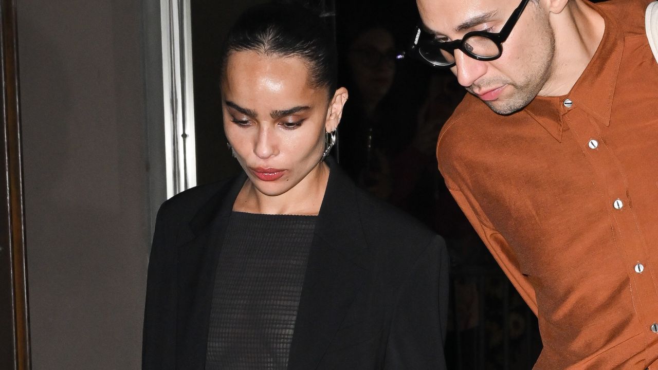 zoe kravitz and jack antonoff attend a VMAs after party