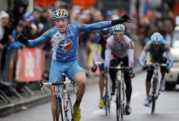 Sebastien Turgot (Bbox Bouygues Telecom) takes his team's second straight win in the KBC Driedaagse De Panne Koksijde
