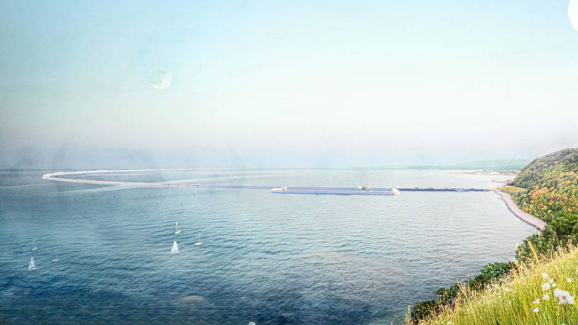 an image of the mocked-up view over the lagoon