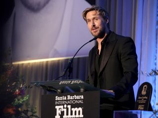 Ryan Gosling receives the Kirk Douglas award at the Santa Barbara International Film Festival