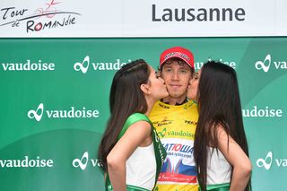 Ilnur Zakarin (Katusha) is the overall winner of the 2015 Tour de Romandie