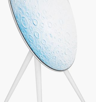 The Bang & Olufsen A9 speaker features a blue moon design