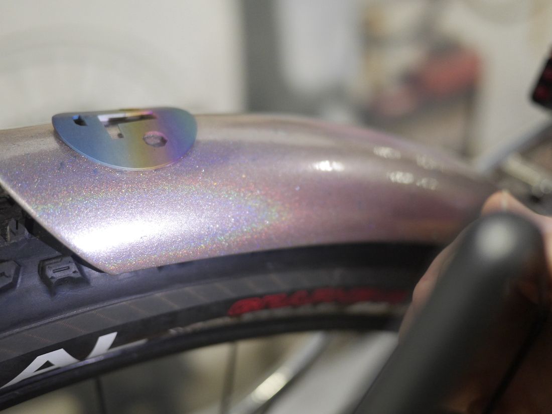 Eva Kloiber showcases her creation at the Philly Bike Expo