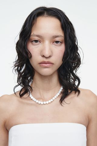 Beaded Pearl Necklace