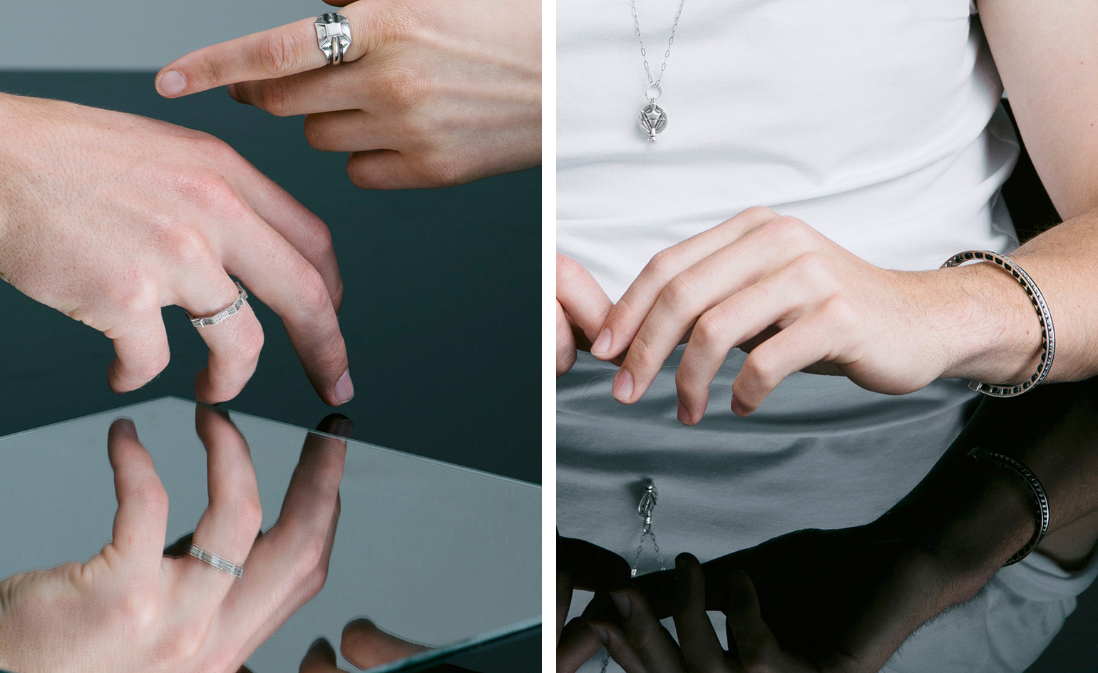 Jewellery on hands