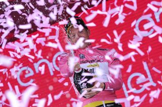 Steven Kruijswijk on stage sixteen of the 2016 Giro d'Italia