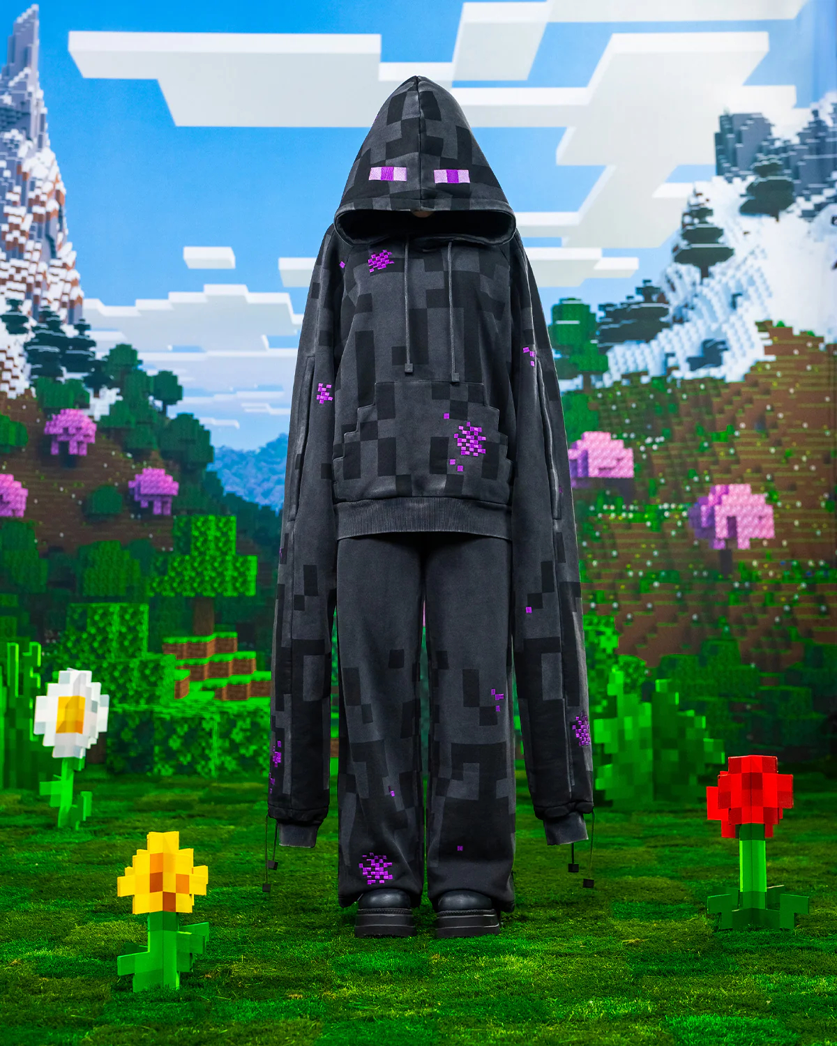 Very Cool x Minecraft Enderman Hoodie