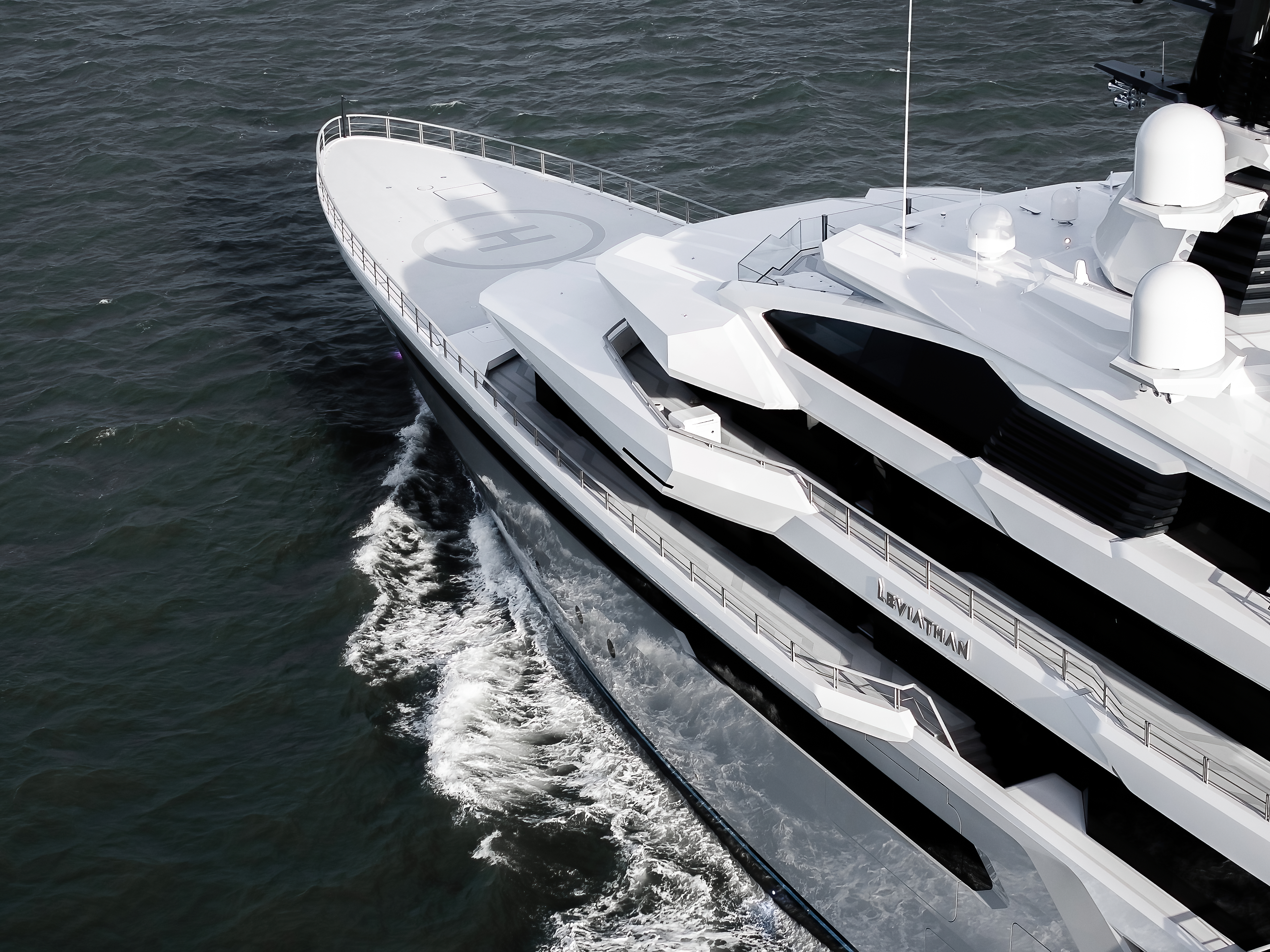 Gabe Newell's superyacht, the Leviathan, sailing the seven seas.