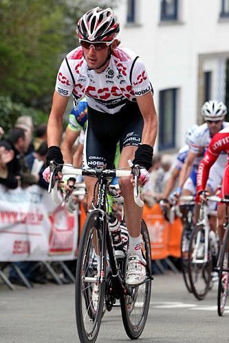 Frank Schleck (Team CSC) during the early stages.