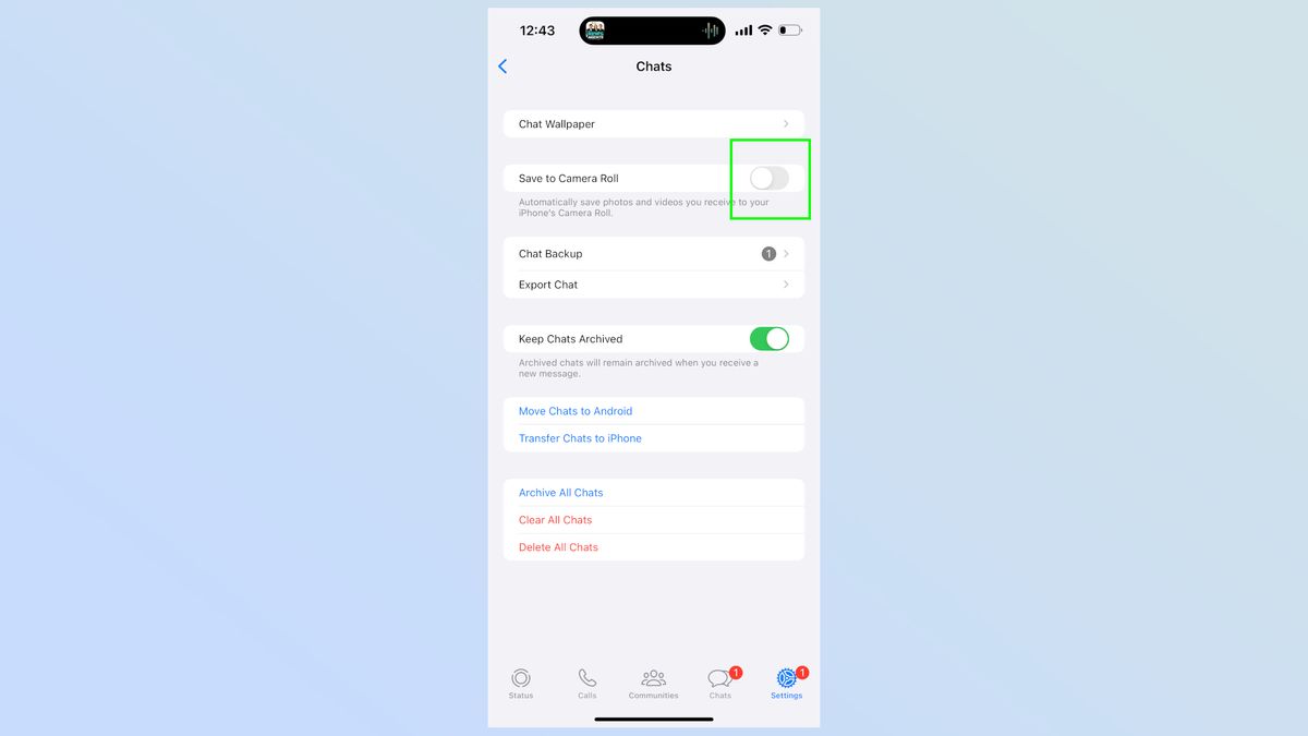 How to disable WhatsApp saving pictures to camera roll | Tom's Guide