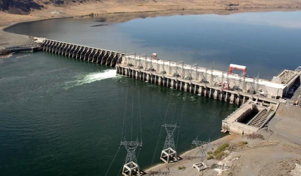 Priest Rapids Dam in Washington.