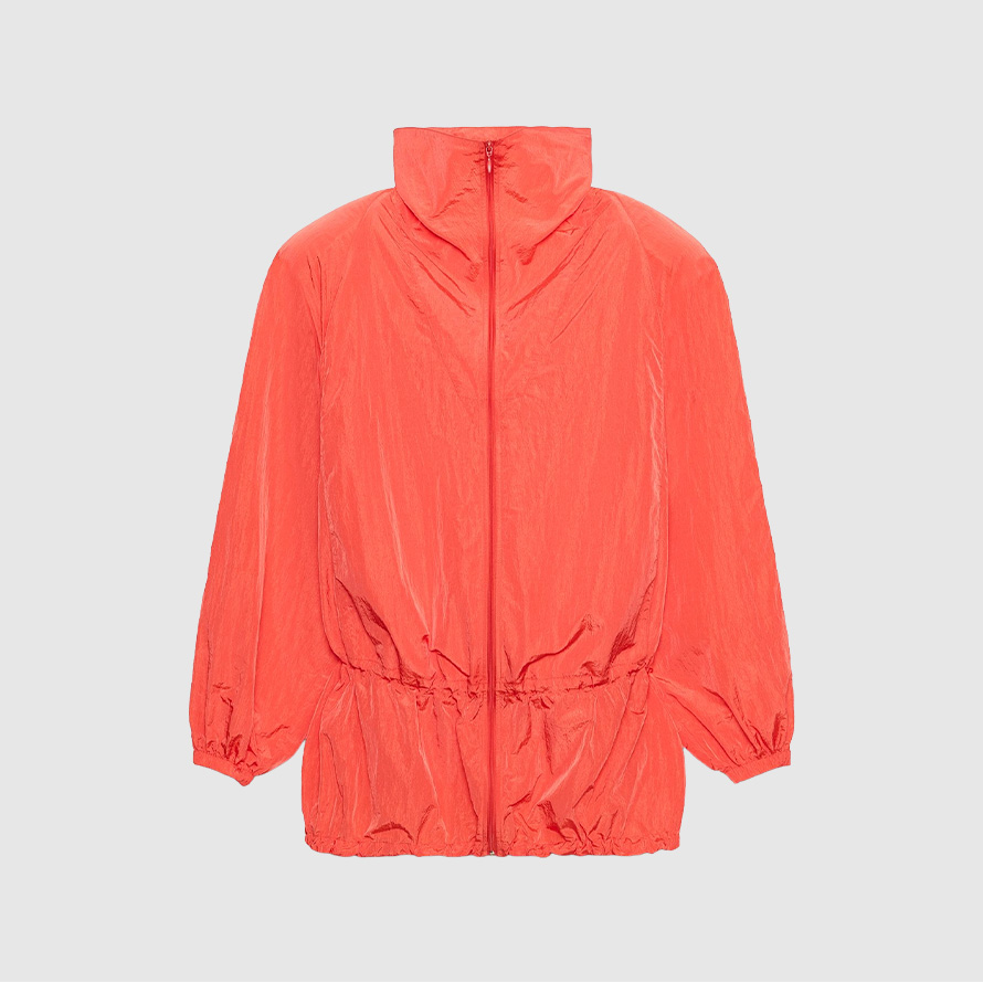 Zara Technical Fabric Jacket With Shoulder Pads