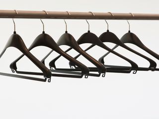 Hangers with no clothes on