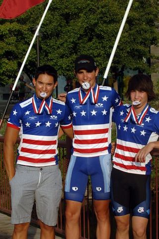 Junior national champions David Kessler, Yannick Eckmann and Michael Dessau.