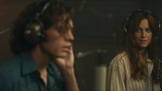 Riley Keough and Sam Claflin in Daisy Jones and the Six