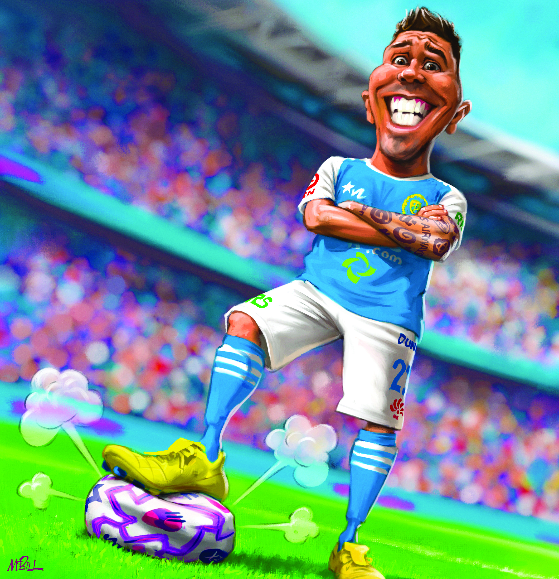 Mag cover footballer