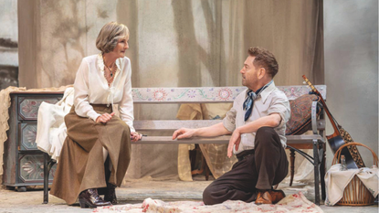 Helen Hunt and Kenneth Branagh in The Cherry Orchard