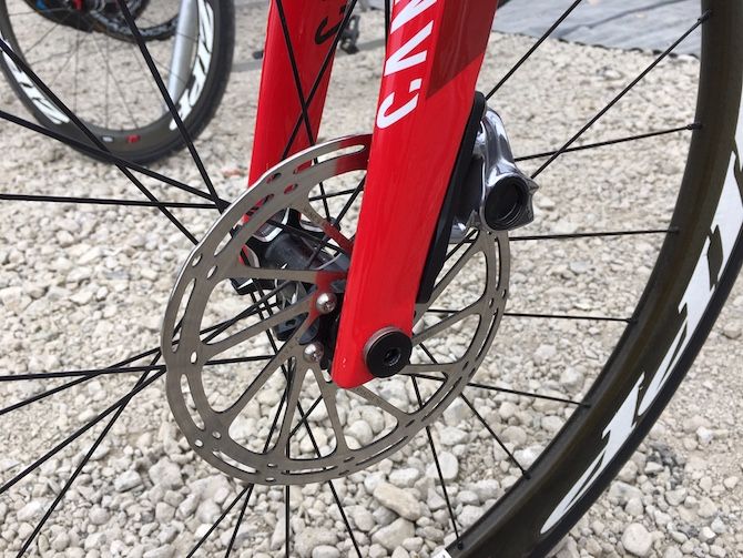 Nils Politt's stopping power came thanks to SRAM's HRD disc brakes