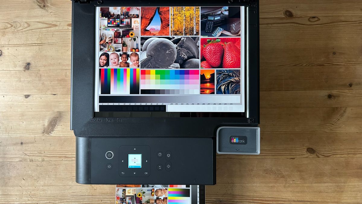 Testing the Epson EcoTank ET-2980 ink tank printer in a home office