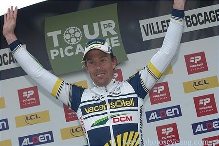 Stage 2 winner Kenny Van Hummel (Vacansoleil-DCM)