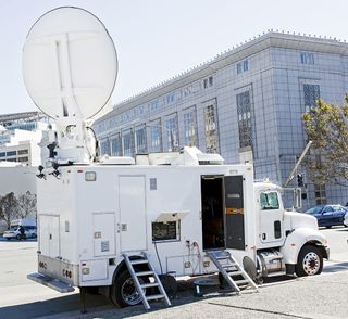 TV news truck