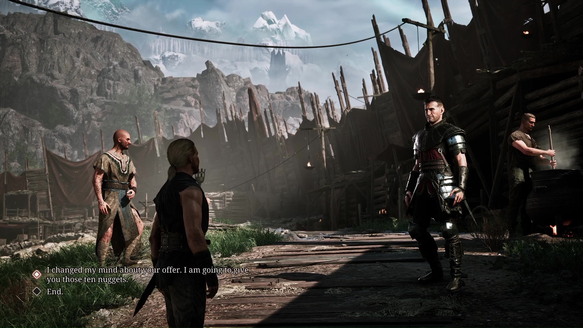 The player is shaken down for protection money in Gothic 1 Remake