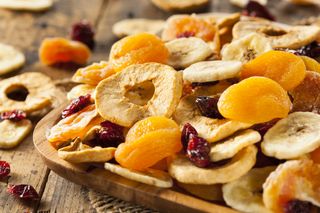 Close up of dried fruit as a healthier sweets alternative