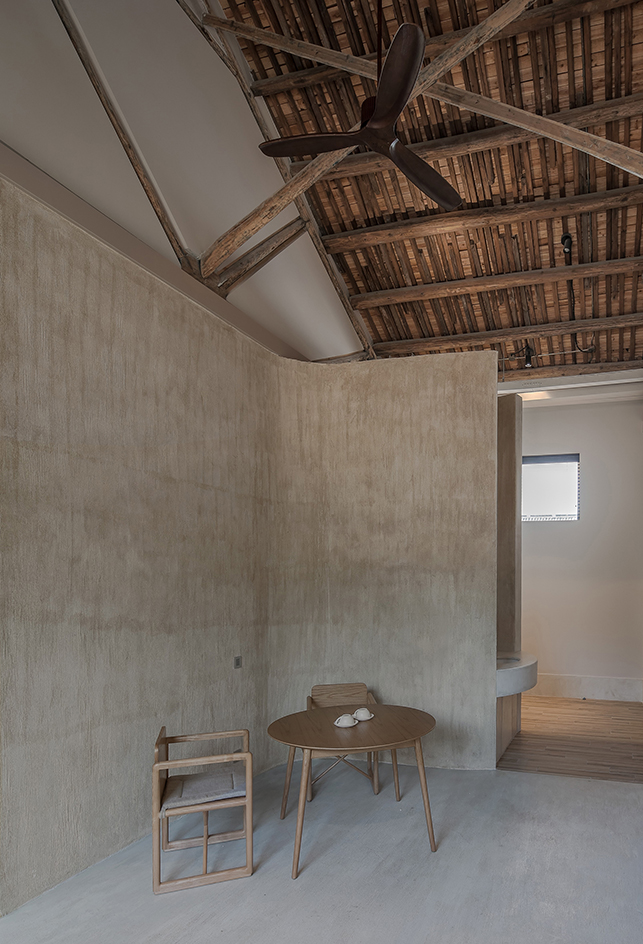 Sitting area for thinking and drinking tea