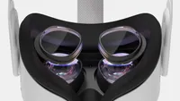 The Oculus VirtuClear Lens Inserts in an Oculus Quest 2 headset