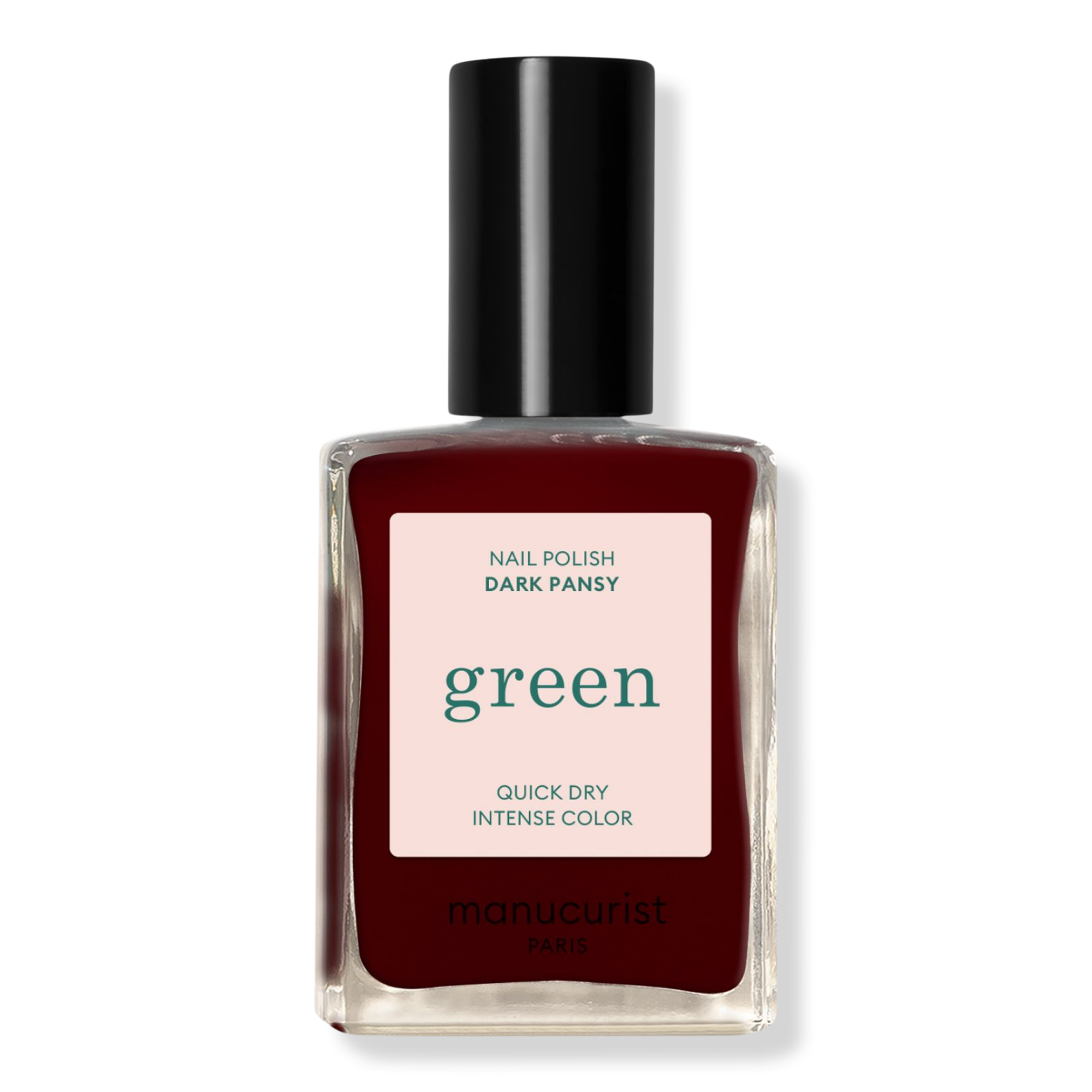 Green Nail Polish, Quick Dry, Non-Toxic Nail Polish With Gel-Like Finish - Dark Pansy (a Burgundy)