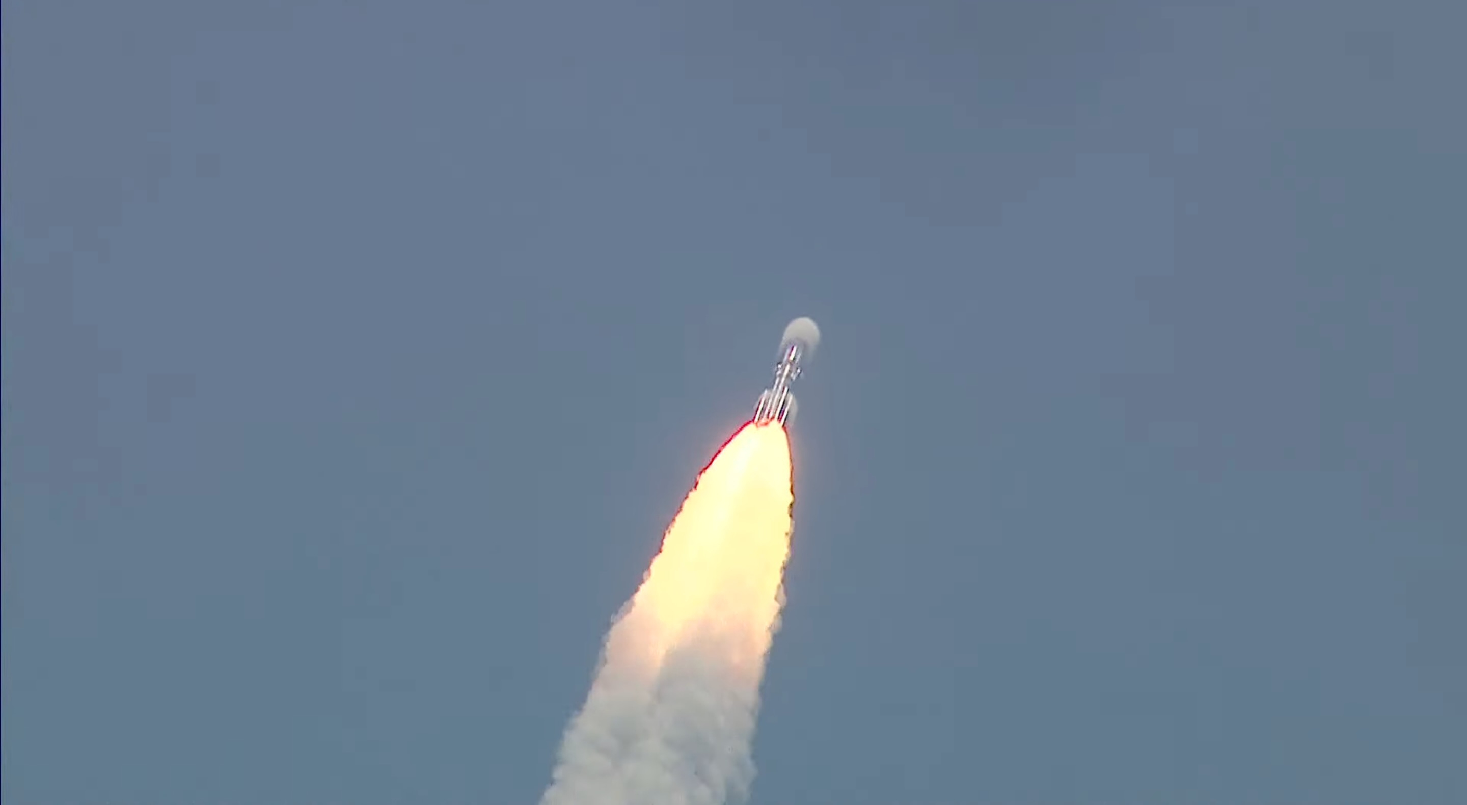 A Polar Satellite Launch Vehicle carries India's Aditya-L1 solar observatory into the sky on Sept. 2, 2023