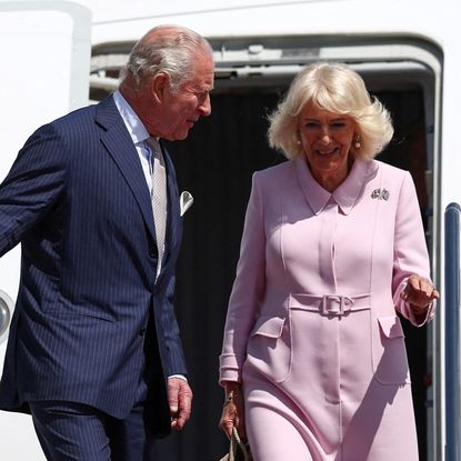 Queen Camilla arrives in the united states