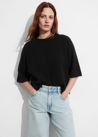 Alpaca-Blend Knitted Top