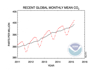 Recent Global CO2 trends.