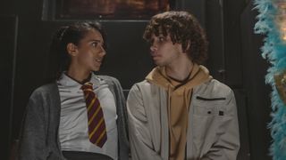 Samia and Danny in Waterloo Road series 12