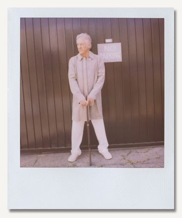 Artist Ed Ruscha, in the Band of Outsiders S/S 2012 campaign