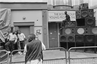 Sound system speakers at Notting Hill Carnival